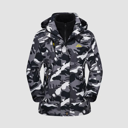 Women's 3-in-1 Waterproof Ski Jacket with Fleece Liner