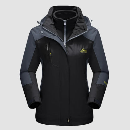 Women's 3-in-1 Waterproof Ski Jacket with Fleece Liner